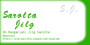 sarolta jilg business card